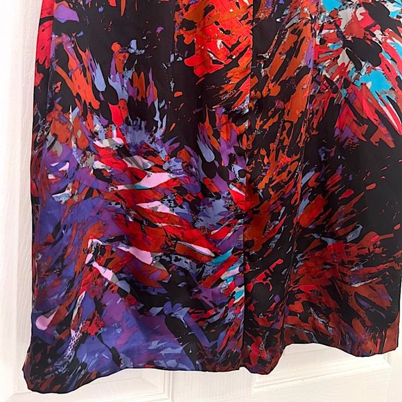 NWT BCBGENERATION ROUGE MULTICOLOR STRAPLESS DRESS BEADED EMPIRE WAIST SIZE 6 - Picture 7 of 9